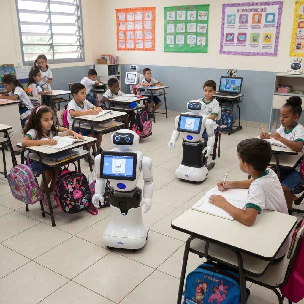 Robôs na educação